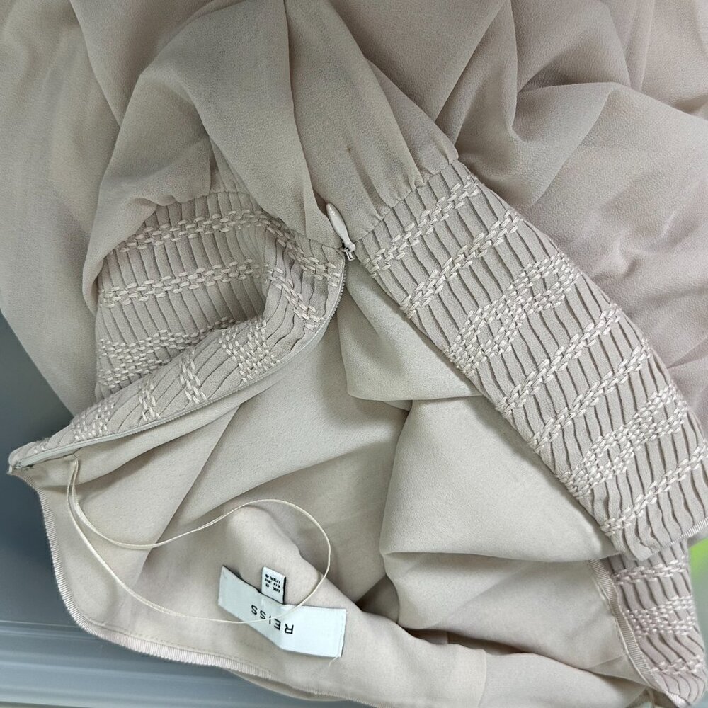 Reiss Strapless Chiffon Maxi Dress - Picture 6 of 10